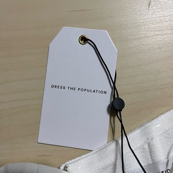 Dress the Population Off-Shoulder White Dress - Picture 6 of 9